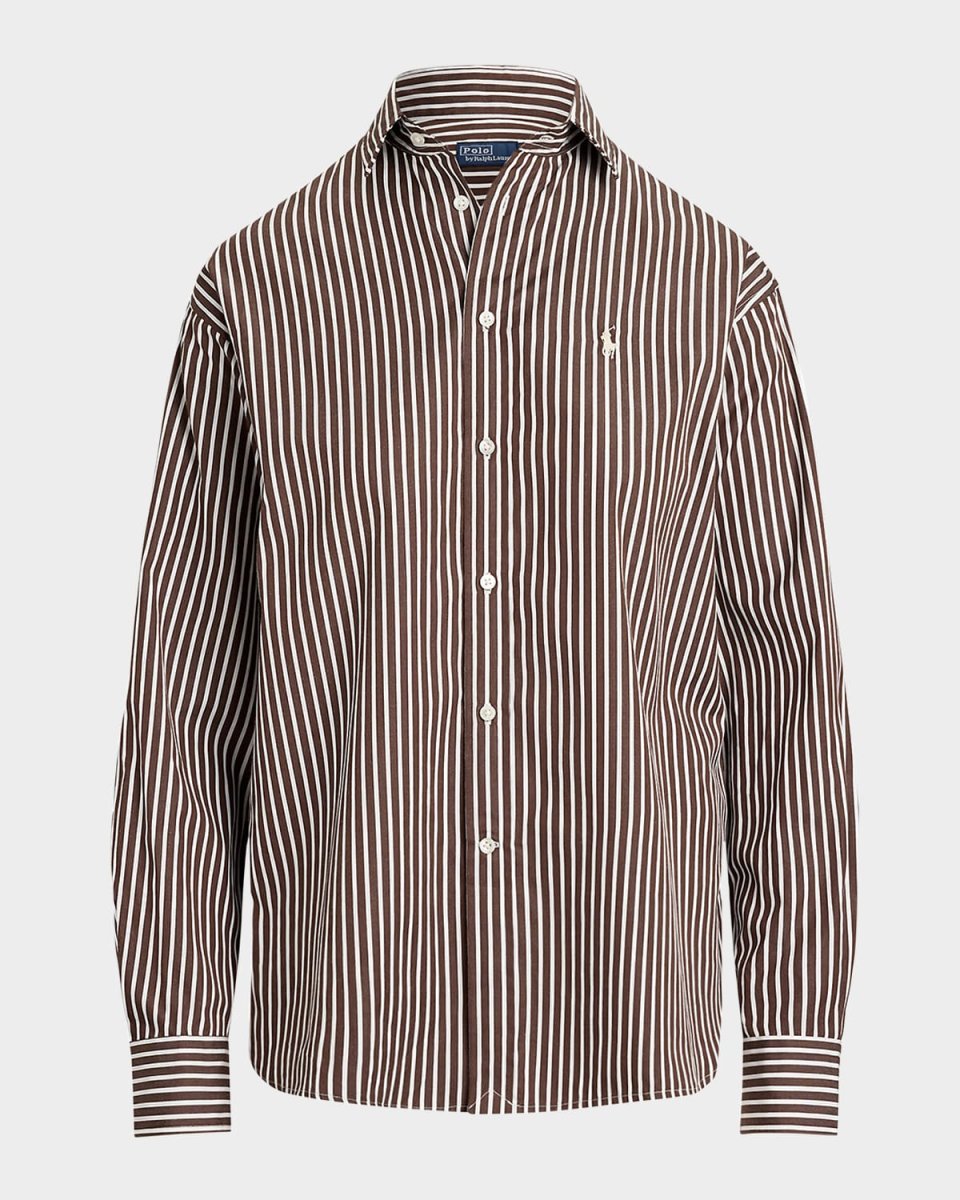 Relaxed-Fit Striped Cotton Shirt